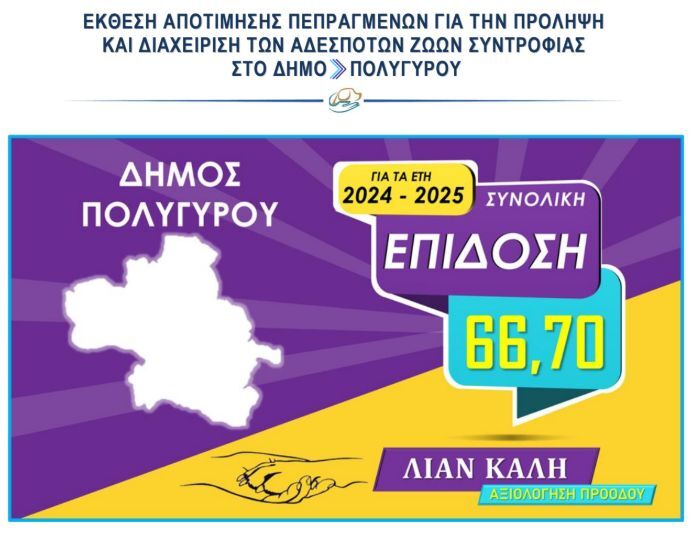 Πρώτος ο Δήμος Πολυγύρου στη Χαλκιδική για τη φροντίδα των αδέσποτων ζώων