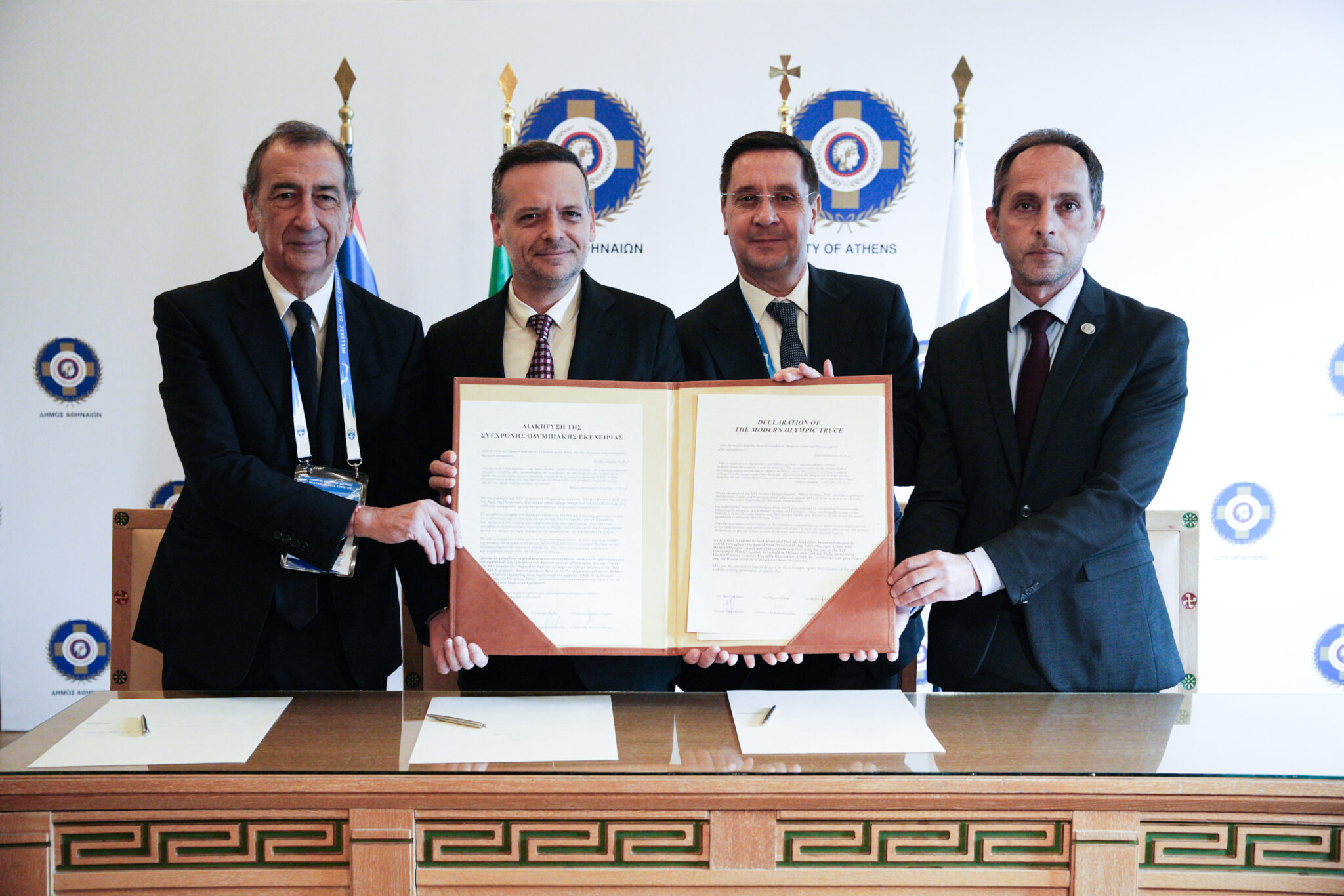 Αθήνα, Μιλάνο, Κορτίνα υπέγραψαν την Ολυμπιακή Εκεχειρία ενόψει των Χειμερινών Ολυμπιακών Αγώνων