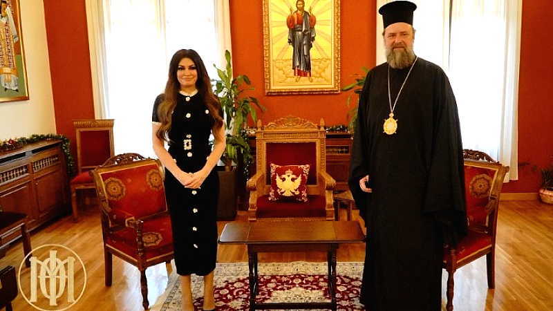 Συνάντηση της πρέσβη των ΗΠΑ Κίμπερλι Γκίλφοϊλ με τον μητροπολίτη Φιλόθεο