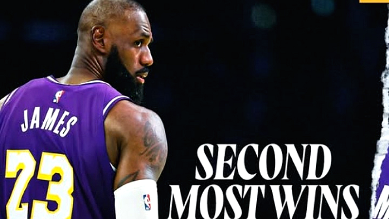 Ο ΛεΜπρόν Τζέιμς ξεπέρασε τον Ρόμπερτ Πάρις και σκαρφάλωσε στη δεύτερη θέση όλων των εποχών σε νίκες
