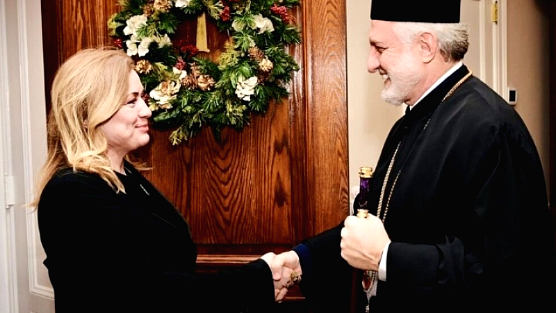 Συνάντηση της γ.γ. Απόδημου Ελληνισμού με τον Αρχιεπίσκοπο Αμερικής