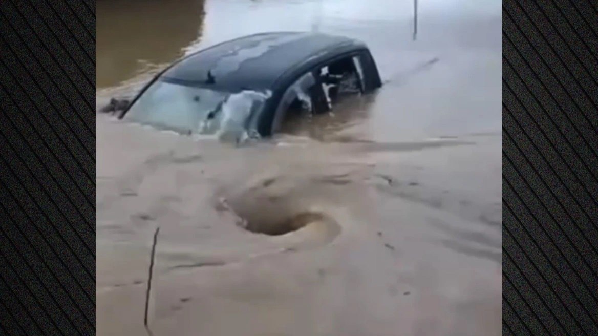 Κακοκαιρία Byron: Η κρίσιμη διάσωση από την ΕΜΑΚ σε πλημμυρισμένα οχήματα