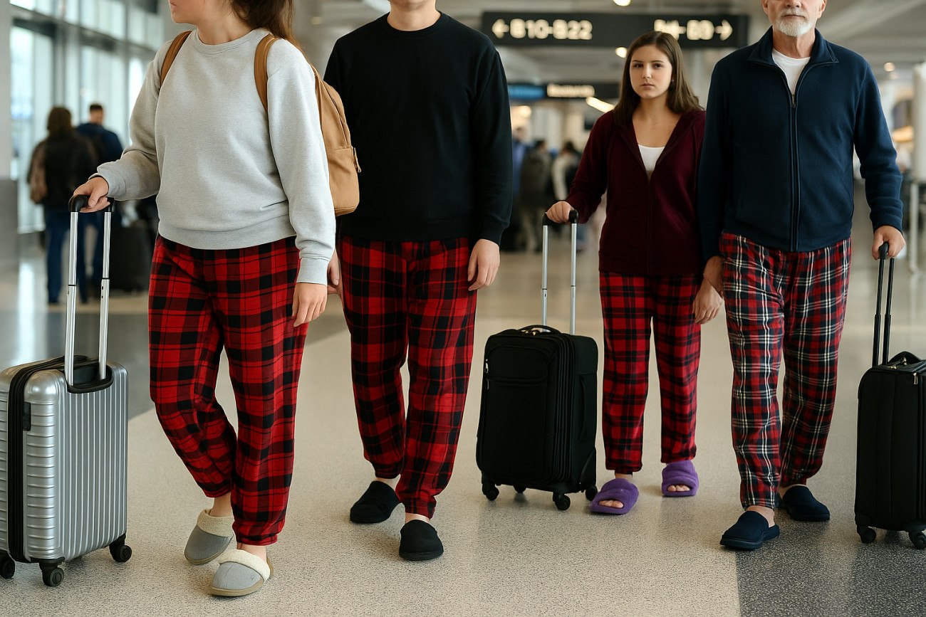 ΗΠΑ: Οι επιβάτες απαντούν με πιτζάμες και παντόφλες στην οδηγία για πιο κόσμιο ντύσιμο
