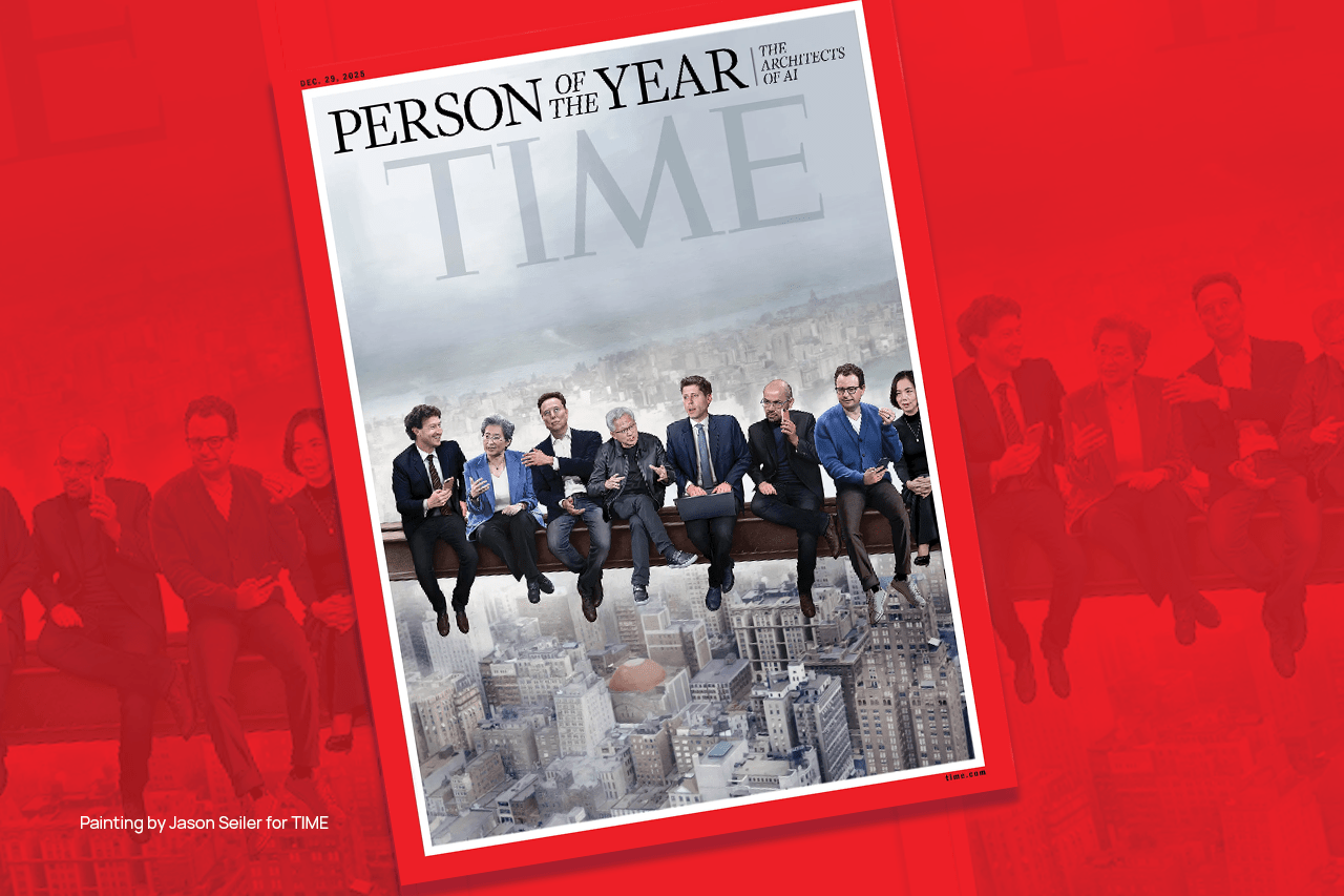 Οι ηγέτες της τεχνητής νοημοσύνης στο εξώφυλλο του TIME – Η τεχνολογία που καθόρισε το 2025