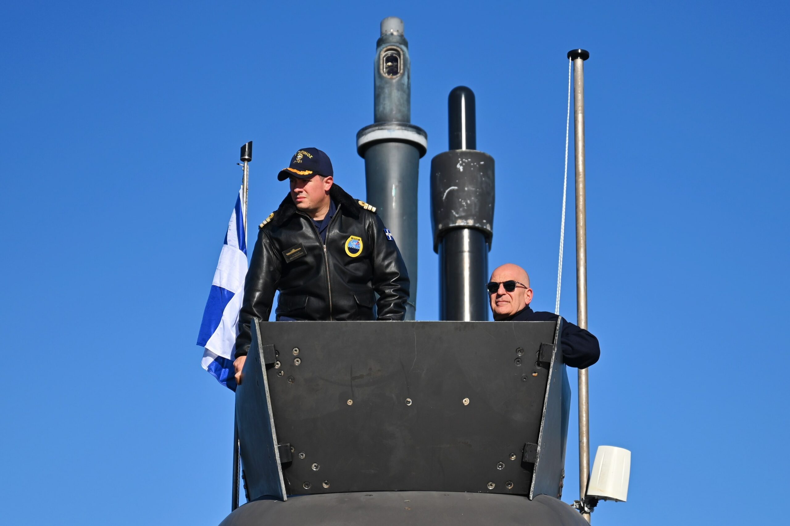 Ο Νίκος Δένδιας παρακολουθεί δοκιμή τορπίλης SeaHake mod4 στο υποβρύχιο ΠΙΠΙΝΟΣ